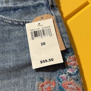 Lucky Brand Denim Shorts with Floral Design